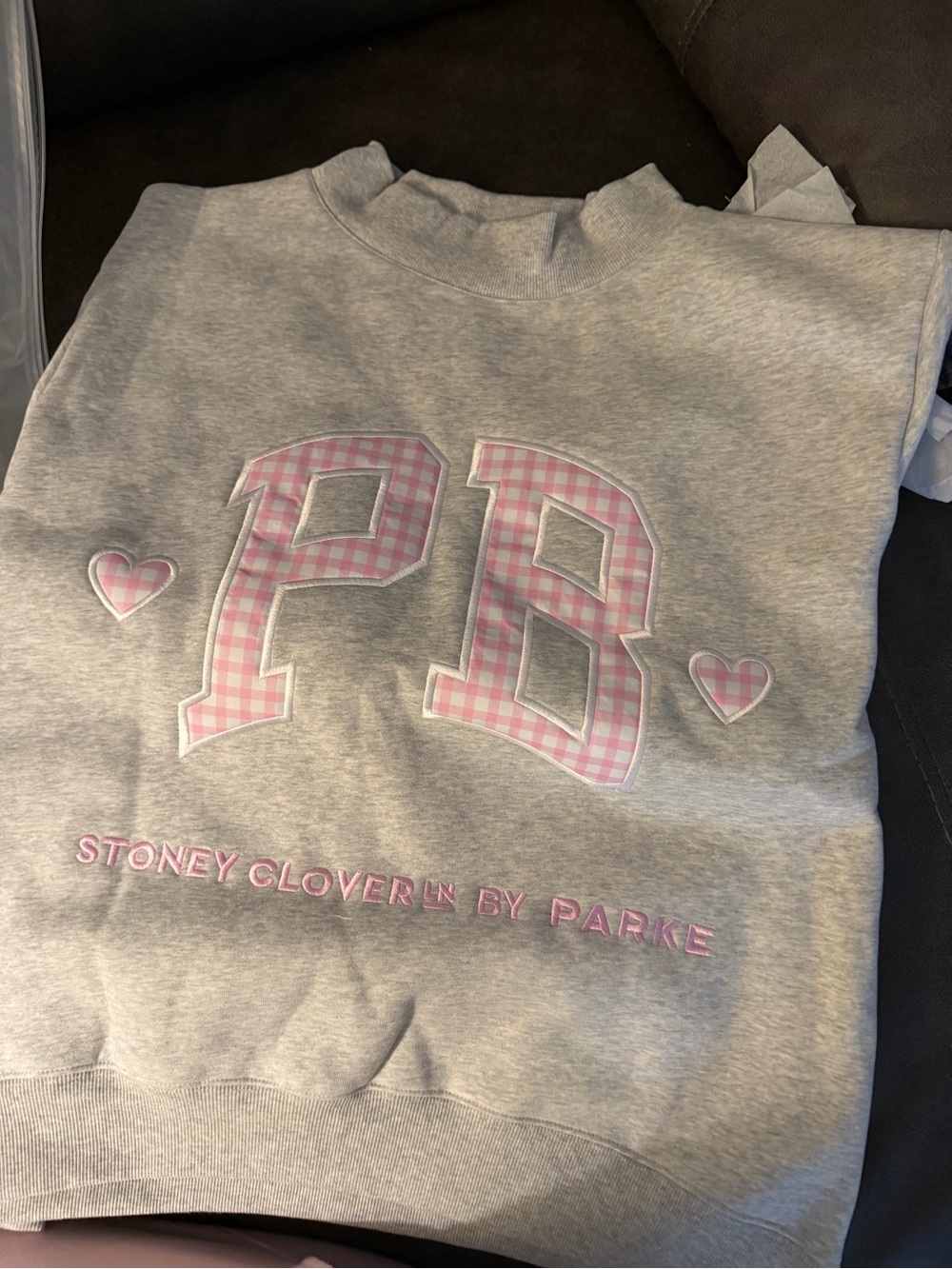 PARKE mockneck | Stoney Clover collab Palm Beach Pink Gingham - Picture 3 of 5